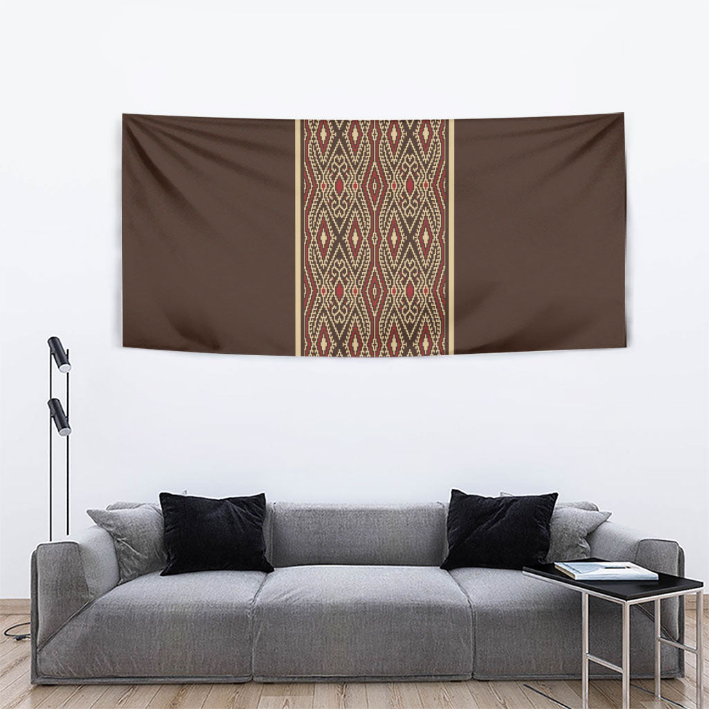 Mabuhay Philippines Festival Tapestry Tnalak Modern Filipiniana Inspired LT14 - Polynesian Pride