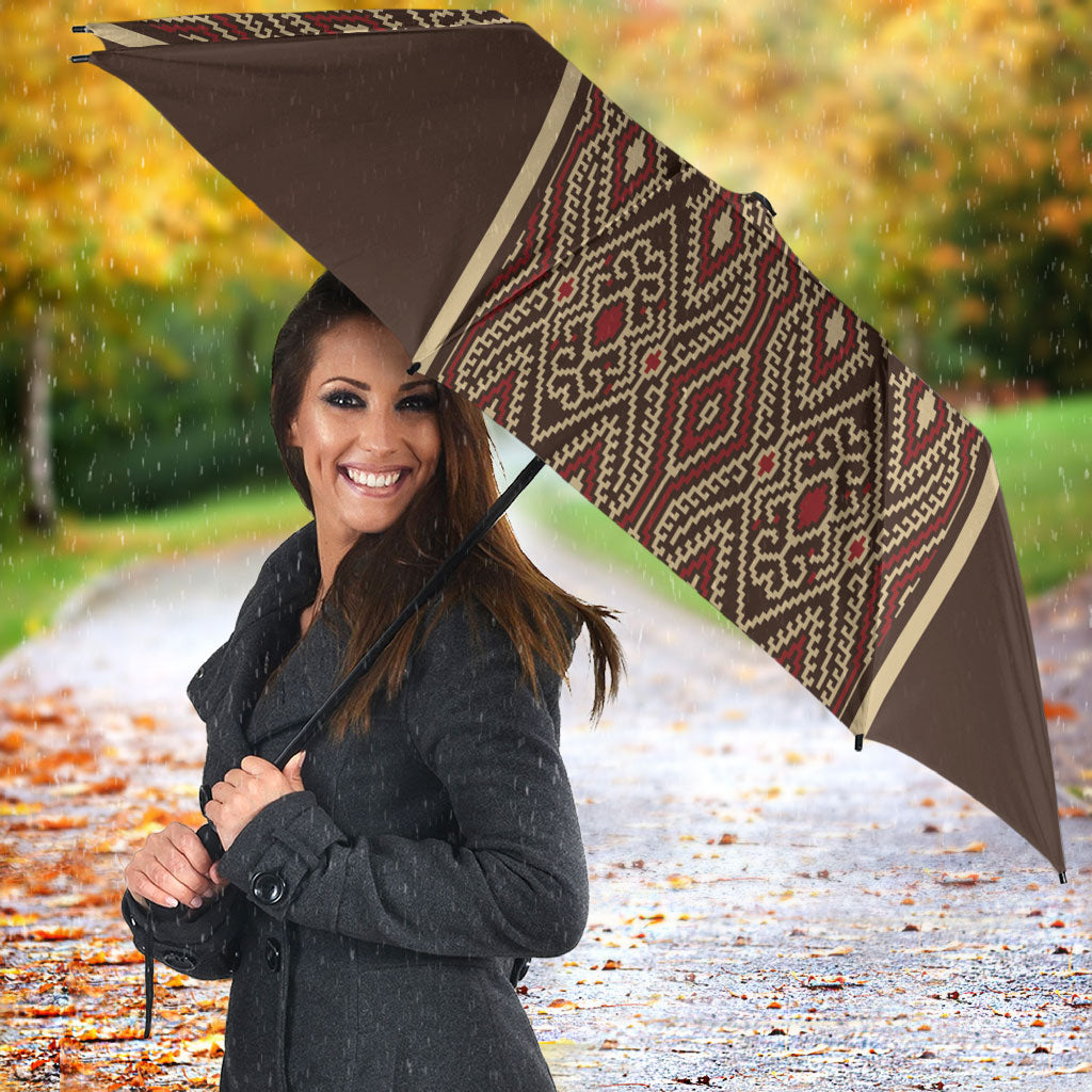 Mabuhay Philippines Festival Umbrella Tnalak Modern Filipiniana Inspired LT14 - Polynesian Pride