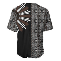 Mabuhay Philippines Festival Baseball Jersey Araw Tnalak Modern Filipiniana Inspired LT14 - Polynesian Pride