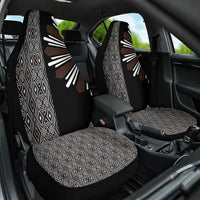 Mabuhay Philippines Festival Car Seat Cover Araw Tnalak Modern Filipiniana Inspired LT14 One Size Black - Polynesian Pride