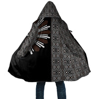 Mabuhay Philippines Festival Cloak Araw Tnalak Modern Filipiniana Inspired LT14 Unisex Black - Polynesian Pride