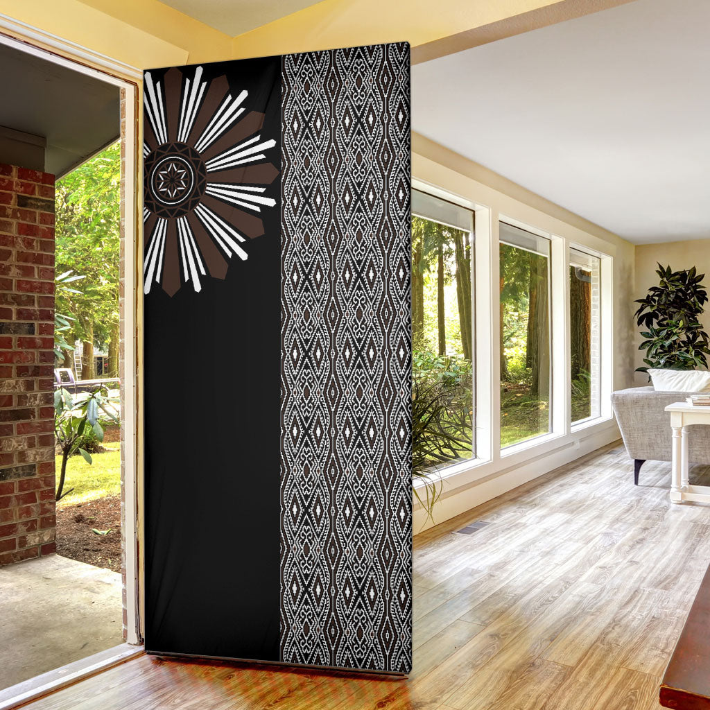 Mabuhay Philippines Festival Door Cover Araw Tnalak Modern Filipiniana Inspired LT14 - Polynesian Pride