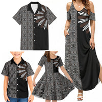 Mabuhay Philippines Festival Family Matching Summer Maxi Dress and Hawaiian Shirt Araw Tnalak Modern Filipiniana Inspired LT14 - Polynesian Pride