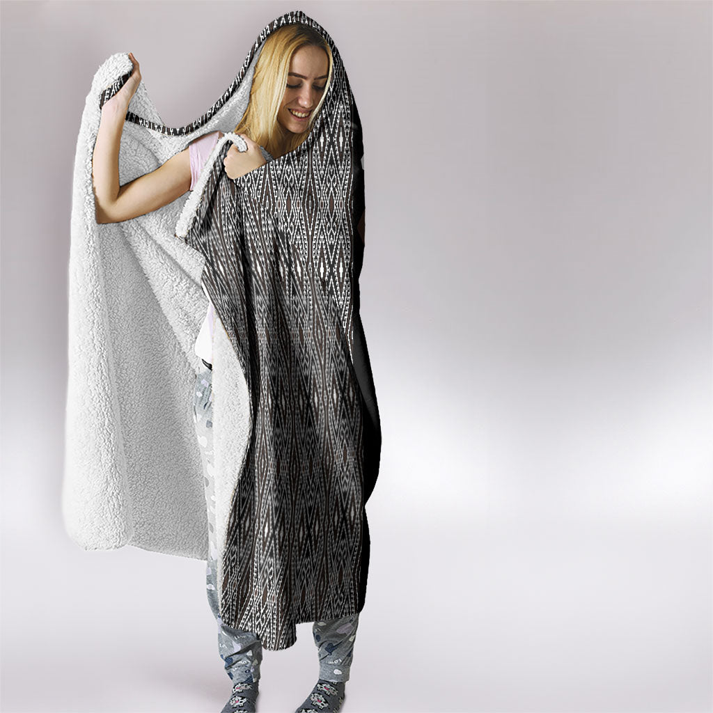Mabuhay Philippines Festival Hooded Blanket Araw Tnalak Modern Filipiniana Inspired LT14 - Polynesian Pride