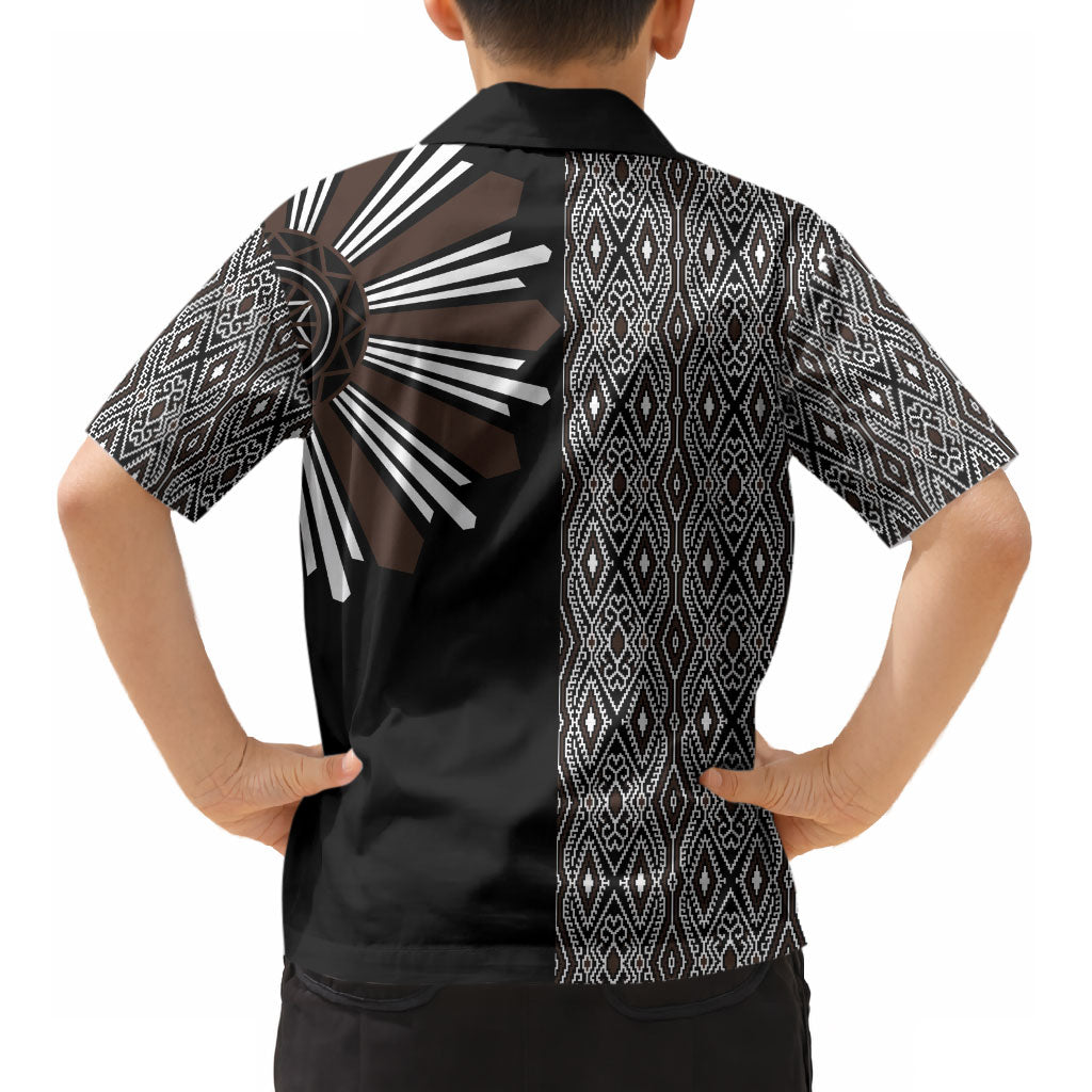 Mabuhay Philippines Festival Kid Hawaiian Shirt Araw Tnalak Modern Filipiniana Inspired LT14 - Polynesian Pride