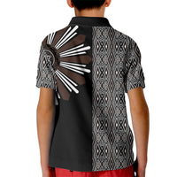 Mabuhay Philippines Festival Kid Polo Shirt Araw Tnalak Modern Filipiniana Inspired LT14 - Polynesian Pride
