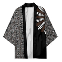 Mabuhay Philippines Festival Kimono Araw Tnalak Modern Filipiniana Inspired LT14 Unisex Black - Polynesian Pride