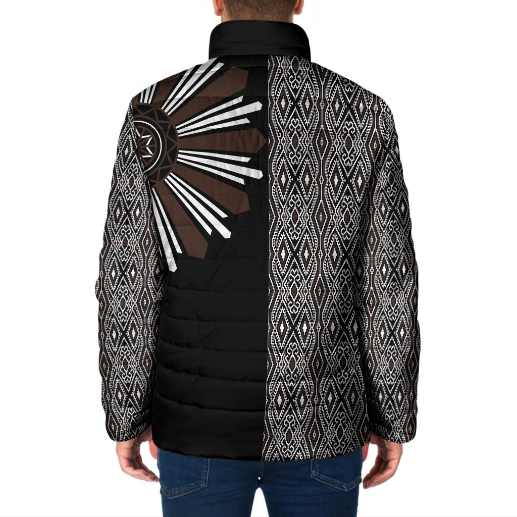 Mabuhay Philippines Festival Padded Jacket Araw Tnalak Modern Filipiniana Inspired LT14 - Polynesian Pride