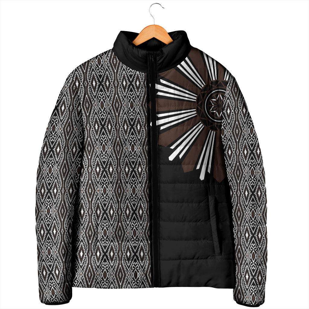Mabuhay Philippines Festival Padded Jacket Araw Tnalak Modern Filipiniana Inspired LT14 - Polynesian Pride