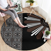 Mabuhay Philippines Festival Round Carpet Araw Tnalak Modern Filipiniana Inspired LT14 - Polynesian Pride