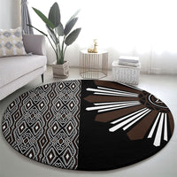 Mabuhay Philippines Festival Round Carpet Araw Tnalak Modern Filipiniana Inspired LT14 - Polynesian Pride