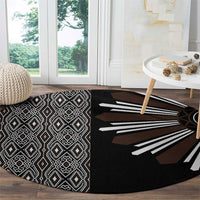 Mabuhay Philippines Festival Round Carpet Araw Tnalak Modern Filipiniana Inspired LT14 - Polynesian Pride
