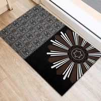 Mabuhay Philippines Festival Rubber Doormat Araw Tnalak Modern Filipiniana Inspired LT14 - Polynesian Pride