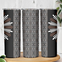 Mabuhay Philippines Festival Skinny Tumbler Araw Tnalak Modern Filipiniana Inspired LT14 - Polynesian Pride