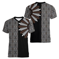 Mabuhay Philippines Festival Women V-Neck T-Shirt Araw Tnalak Modern Filipiniana Inspired LT14 - Polynesian Pride