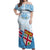 Fiji Day 1970 Off Shoulder Maxi Dress Proud To Be A Fijian Tapa Pattern