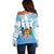 Fiji Day 1970 Off Shoulder Sweater Proud To Be A Fijian Tapa Pattern