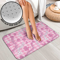 Alaka Aloha Hawaii Bathroom Set Plumeria Lei With Palaka Motif - Polynesian Pride