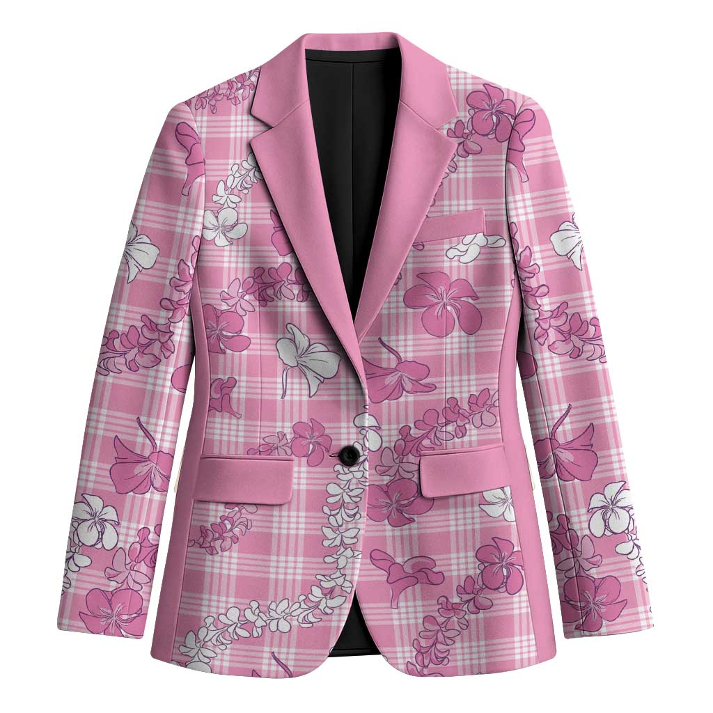 Alaka Aloha Hawaii Blazer Plumeria Lei With Palaka Motif - Polynesian Pride