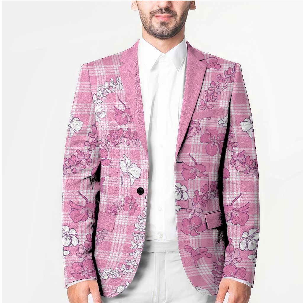 Alaka Aloha Hawaii Blazer Plumeria Lei With Palaka Motif - Polynesian Pride
