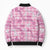 Alaka Aloha Hawaii Bomber Puffer Jacket Plumeria Lei With Palaka Motif - Polynesian Pride