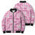 Alaka Aloha Hawaii Bomber Puffer Jacket Plumeria Lei With Palaka Motif - Polynesian Pride