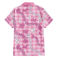 Alaka Aloha Hawaii Family Matching Off Shoulder Maxi Dress and Hawaiian Shirt Plumeria Lei With Palaka Motif - Polynesian Pride