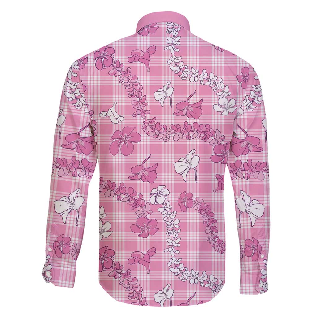 Alaka Aloha Hawaii Family Matching Tank Maxi Dress and Hawaiian Shirt Plumeria Lei With Palaka Motif - Polynesian Pride