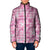 Alaka Aloha Hawaii Padded Jacket Plumeria Lei With Palaka Motif - Polynesian Pride