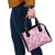 Alaka Aloha Hawaii Shoulder Handbag Plumeria Lei With Palaka Motif - Polynesian Pride