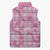 Alaka Aloha Hawaii Sleeveless Puffer Jacket Plumeria Lei With Palaka Motif - Polynesian Pride