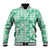 Omaomao Aloha Hawaii Baseball Jacket Plumeria Lei With Palaka Motif - Polynesian Pride