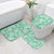 Omaomao Aloha Hawaii Bathroom Set Plumeria Lei With Palaka Motif - Polynesian Pride