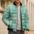 Omaomao Aloha Hawaii Bomber Puffer Jacket Plumeria Lei With Palaka Motif - Polynesian Pride