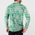 Omaomao Aloha Hawaii Button Sweatshirt Plumeria Lei With Palaka Motif - Polynesian Pride