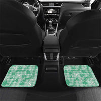 Omaomao Aloha Hawaii Car Mats Plumeria Lei With Palaka Motif - Polynesian Pride