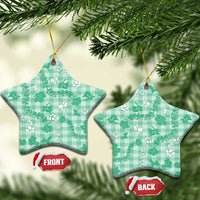 Omaomao Aloha Hawaii Ceramic Ornament Plumeria Lei With Palaka Motif - Polynesian Pride