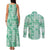 Omaomao Aloha Hawaii Couples Matching Tank Maxi Dress and Long Sleeve Button Shirt Plumeria Lei With Palaka Motif - Polynesian Pride