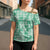 Omaomao Aloha Hawaii Cross Shoulder Shirt Plumeria Lei With Palaka Motif - Polynesian Pride