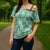 Omaomao Aloha Hawaii Cross Shoulder Shirt Plumeria Lei With Palaka Motif - Polynesian Pride