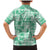 Omaomao Aloha Hawaii Family Matching Mermaid Dress and Hawaiian Shirt Plumeria Lei With Palaka Motif - Polynesian Pride