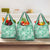 Omaomao Aloha Hawaii Grocery Bag Plumeria Lei With Palaka Motif - Polynesian Pride