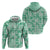 Omaomao Aloha Hawaii Hoodie Plumeria Lei With Palaka Motif - Polynesian Pride