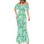 Omaomao Aloha Hawaii Mermaid Dress Plumeria Lei With Palaka Motif - Polynesian Pride