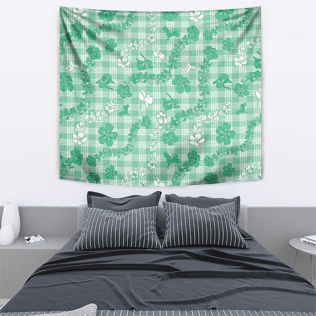 Omaomao Aloha Hawaii Tapestry Plumeria Lei With Palaka Motif - Polynesian Pride