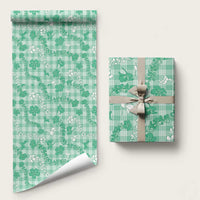 Omaomao Aloha Hawaii Wrapping Paper Plumeria Lei With Palaka Motif - Polynesian Pride