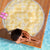 Melemele Aloha Hawaii Beach Blanket Plumeria Lei With Palaka Motif - Polynesian Pride