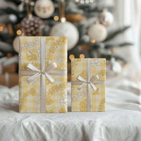 Melemele Aloha Hawaii Wrapping Paper Plumeria Lei With Palaka Motif - Polynesian Pride