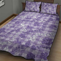 Poni Aloha Hawaii Quilt Bed Set Plumeria Lei With Palaka Motif - Polynesian Pride