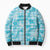Polu Aloha Hawaii Bomber Puffer Jacket Plumeria Lei With Palaka Motif - Polynesian Pride